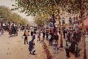 Jean Beraud Boulevard des capucines painting
